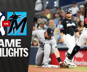 Yankees vs. Marlins Game Highlights (8/1/25) | MLB Highlights