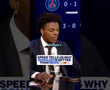 IShowSpeed says why Ronaldo is better than Messi 👀🐐 UCL Today | CBS Sports Golazo