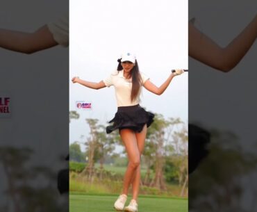 Amazing Golf Swing you need to see | Golf Girl awesome swing | Golf shorts | Praeitsara Pukawanuch