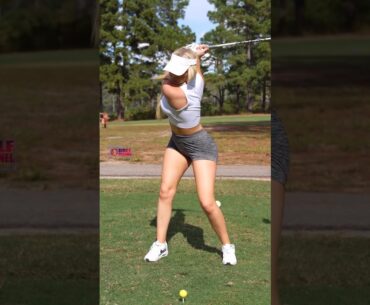 Amazing Golf Swing you need to see | Golf Girl awesome swing | Golf shorts | Kaelee Rene