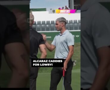 “Who’s the Caddy?!” Alcaraz & Shane Lowry Share a Hilarious Post-Ryder Cup Moment ⛳🎾