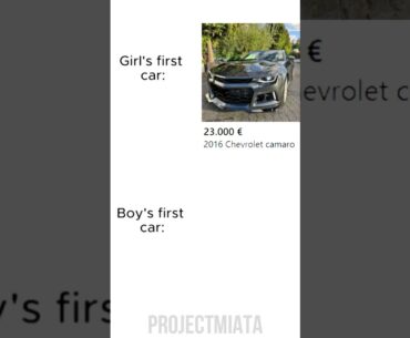 Girl First Car vs Boys First Car 😤💨Chevy Camaro vs ’86 VW Golf | #mha #fyp #denzel #denzelwashington