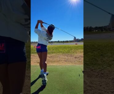 Amazing Golf Swing you need to see | Golf Girl awesome swing | Golf shorts | Michele Uemoto