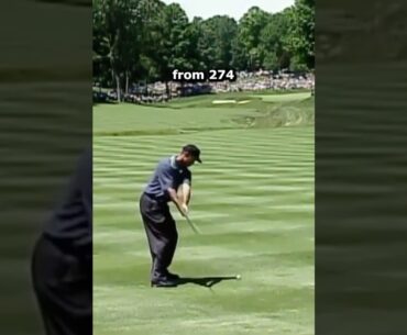 2 iron from 274 yards... Tiger Woods #golf #tiger #athlete #goat #golfer #golfswing #masters