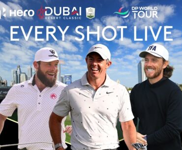 LIVE | Rory McIlroy, Tommy Fleetwood, Tyrrell Hatton | 2026 Hero Dubai Desert Classic Day 1