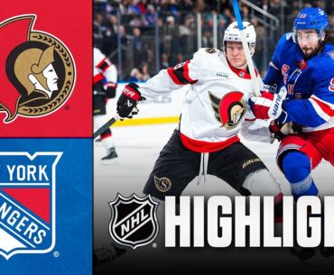 Senators vs. Rangers | NHL Highlights | January 14, 2026
