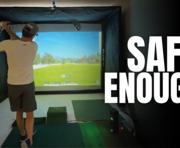 Is a $900 Golf Simulator Enclosure Safe Enough for Indoors? | Anything Sports Review