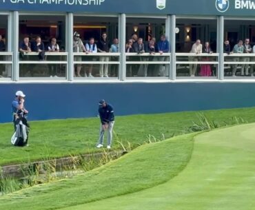 Matthew Baldwin on hole 18 | BMW PGA Championship 2025