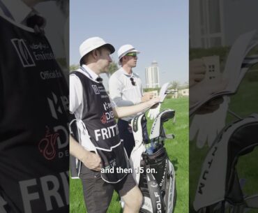 Dylan Frittelli mic'd up at the Dubai Desert Classic