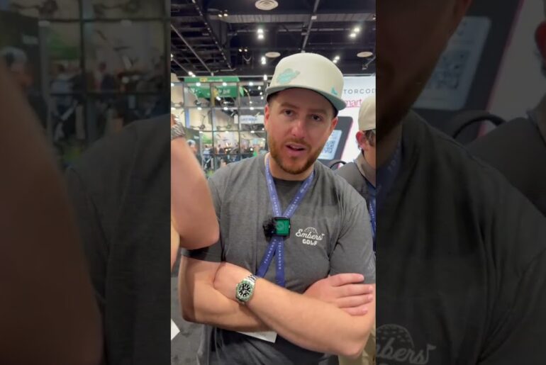 Imagine you’re on the course, and the cart girl pulls up in this 😳