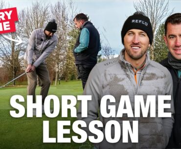 Football legend Harry Kane improves his short game with Dan!