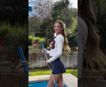 Amazing Golf Swing you need to see | Golf Girl awesome swing | Golf shorts | Autumn Renae