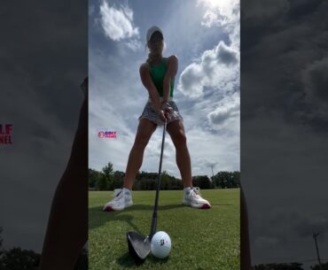 Amazing Golf Swing you need to see | Golf Girl awesome swing | Golf shorts | Taylor Cusack