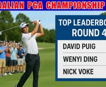 Australian PGA Championship 2025 | Round 4 | David Puig Leads | Final Day Drama at Royal Queensla