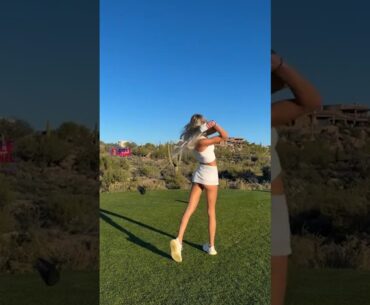 Amazing Golf Swing you need to see | Golf Girl awesome swing | Golf shorts | Anna Kbae