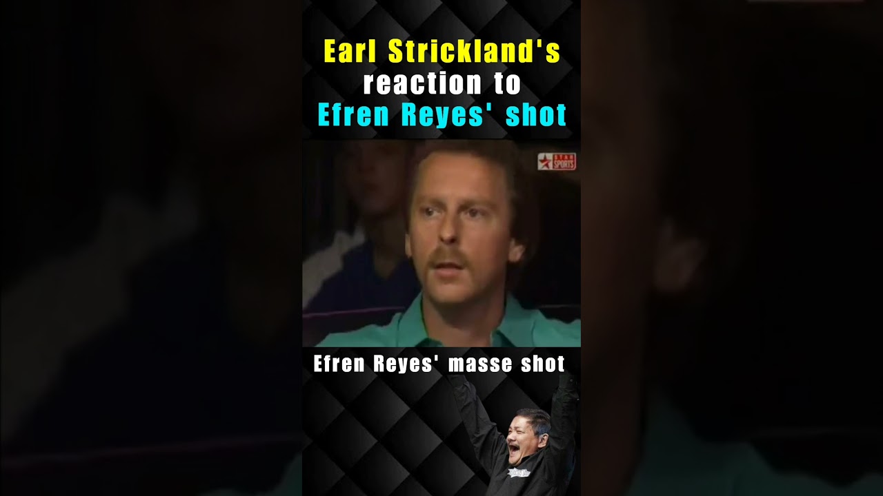 Earl was surprised by what Efren Reyes did #efrenreyes #efrenbatareyes #magic #8ball #9ball #pool