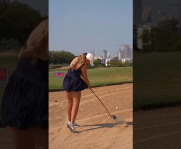Amazing Golf Swing you need to see | Golf Girl awesome swing | Golf shorts | Sara Michelle Winter