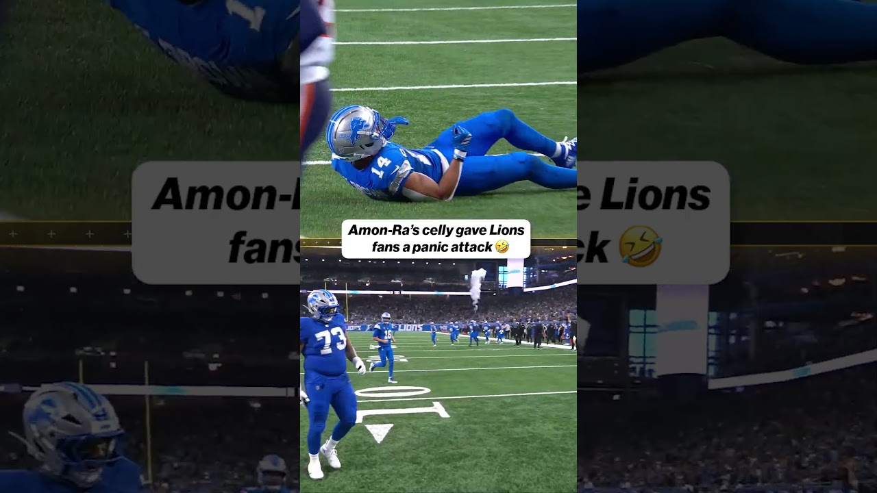 Amon-Ra had Lions fans scared for a second 😂 #lions #detroit #football #NFL Amon-Ra had Lions fans scared for a second 😂 #lions #detroit #football #NFL