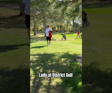 Lady played in District Golf with her fans behind her all the way. MHS.