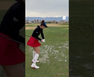 드라이버는 결국 임팩트 순간의 손맛이죠 🔥🖤❤️ #퀀텀 | KLPGA 송지아(Jia Song) #응원릴레이2025 #송지아2026