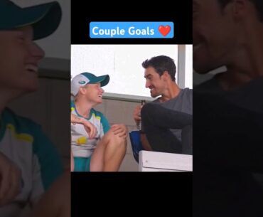 Alyssa Healy and Mitchell Starc - giving couple goals ❤️🫶 #ytshorts