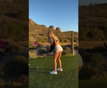 Amazing Golf Swing you need to see | Golf Girl awesome swing | Golf shorts | Anna Kbae