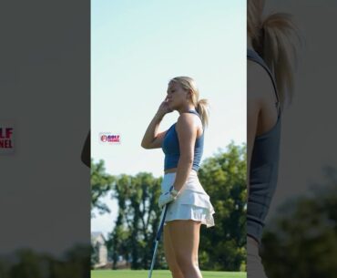 Amazing Golf Swing you need to see | Golf Girl awesome swing | Golf shorts | KATIE SIGMOND