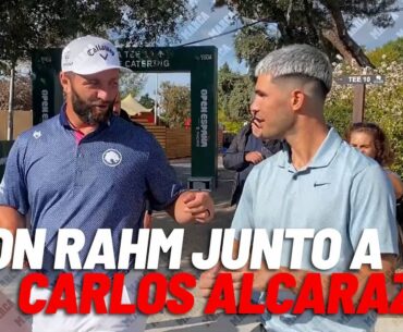 Carlos Alcaraz disfruta del golf en Madrid junto a Jon Rahm I MARCA