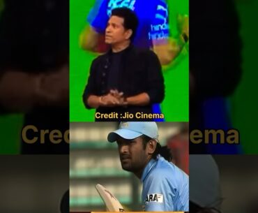 Sachin Tendulkar about MS Dhoni🩵.Credit@jiohotstarreality