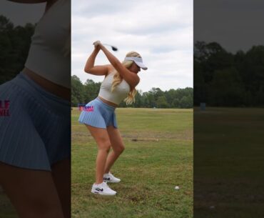Amazing Golf Swing you need to see | Golf Girl awesome swing | Golf shorts | Kaelee Rene