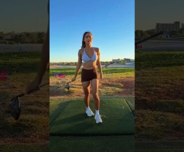 Amazing Golf Swing you need to see | Golf Girl awesome swing | Golf shorts | Michele Uemoto