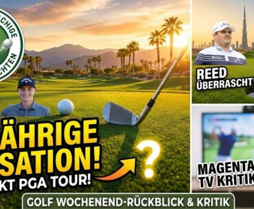 18-jährige Sensation schockt PGA Tour! Patrick Reed stark in Dubai & Magenta TV Kritik | Golf News