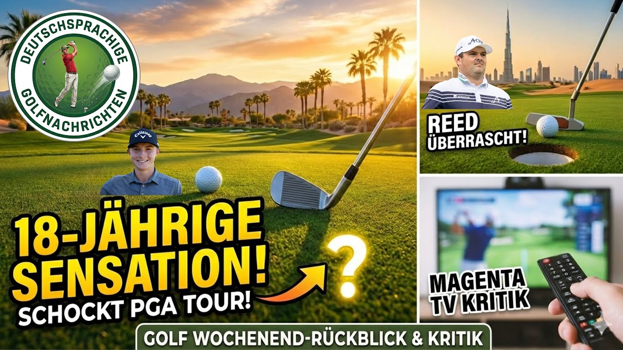 18-jährige Sensation schockt PGA Tour! Patrick Reed stark in Dubai & Magenta TV Kritik | Golf News