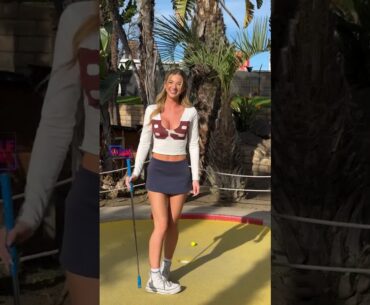 Amazing Golf Swing you need to see | Golf Girl awesome swing | Golf shorts | Autumn Renae