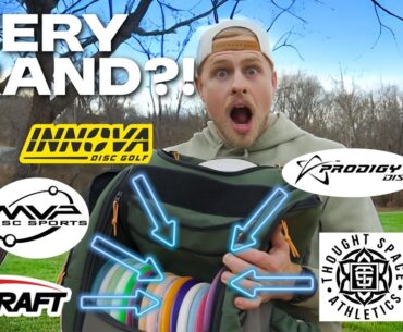 I Made A Disc Golf Bag With EVERY Manufacturer!?