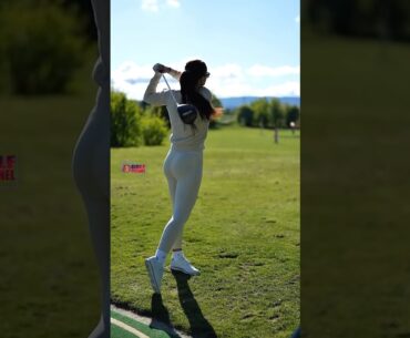 Amazing Golf Swing you need to see | Golf Girl awesome swing | Golf shorts | Juli