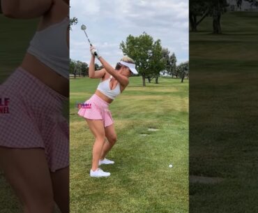 Amazing Golf Swing you need to see | Golf Girl awesome swing | Golf shorts | Brooke