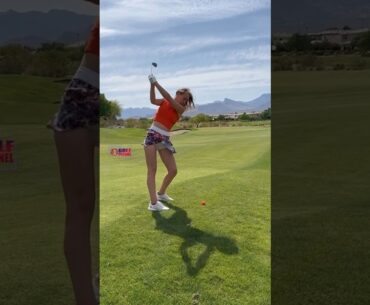 Amazing Golf Swing you need to see | Golf Girl awesome swing | Golf shorts | Addison Farley
