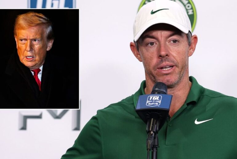Rory McIlroy's favour for Donald Trump revealed as son of US President speaks out