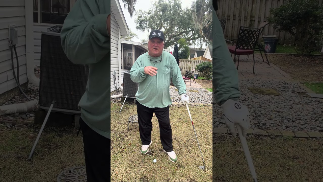 Golf Tip! Learn to hit off a downhill lie and improve your weight shift. #golf #golfswings #golfers Golf Tip! Learn to hit off a downhill lie and improve your weight shift. #golf #golfswings #golfers