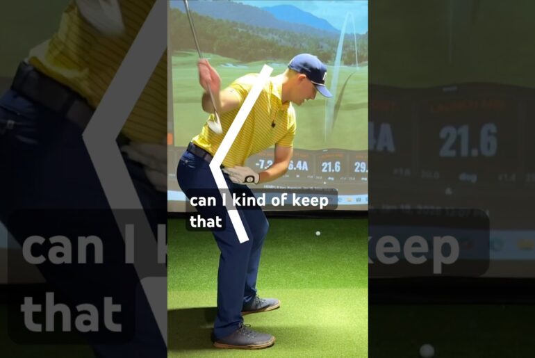 KEEP This Angle To Stop Standing Up In Golf Swing!