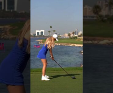 Amazing Golf Swing you need to see | Golf Girl awesome swing | Golf shorts | Sara Michelle Winter