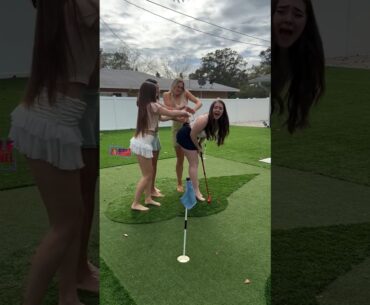 Amazing Golf Swing you need to see | Golf Girl awesome swing | Golf shorts | Renee Winter