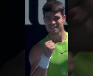 Alcaraz's BLISTERING backhand! 🔥