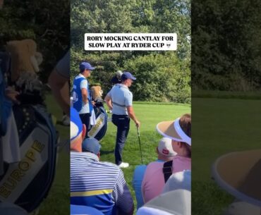 Rory Mcilroy mocking Patrick Cantlay for Slow Play 😂😂