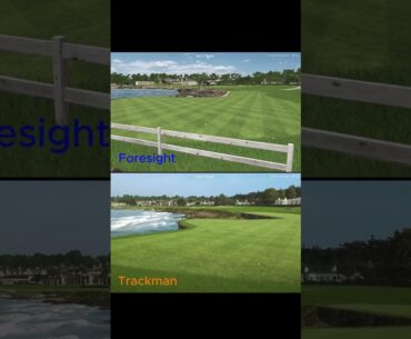 Trackman vs Foresight! SkyTrak Course Play Side by Side Comparison!