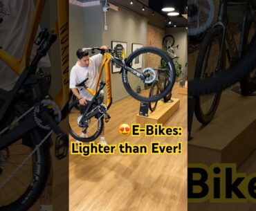 😱So lightweight, you forget it’s an E-BIKE!😍 #allmountainstyle #ebike