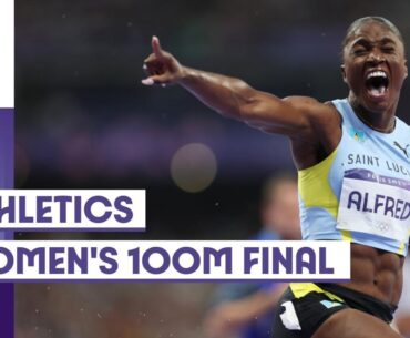 Julien Alfred takes gold! 🥇 Women's 100m Final! | #Paris2024 highlights