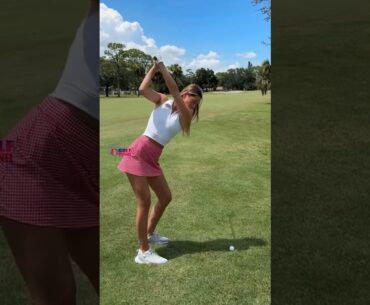 Amazing Golf Swing you need to see | Golf Girl awesome swing | Golf shorts | Kayla Jones