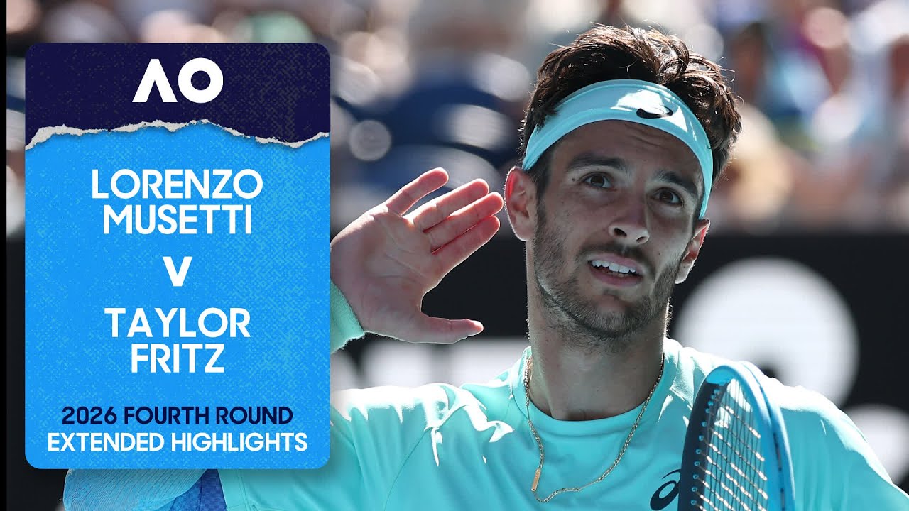 Lorenzo Musetti v Taylor Fritz Extended Highlights | Australian Open 2026 Fourth Round Lorenzo Musetti v Taylor Fritz Extended Highlights | Australian Open 2026 Fourth Round